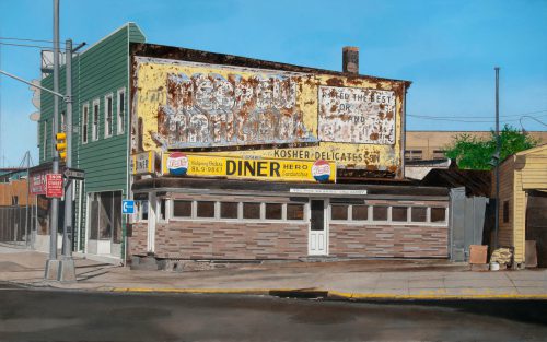 John Baeder Star Diner (Dedicated to the Memory of Ivan C. Karp) Oil on Canvas 30 x 48 inches