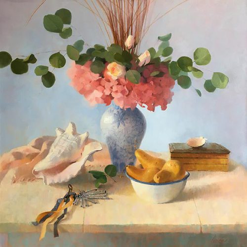 Peace by Gayle Levee, oil on canvas, 36" x 36"