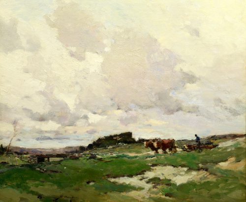 Chauncey Ryder (American 1868-1949), “Clouds Over the Valley,” oil on canvas, 25” x 30”