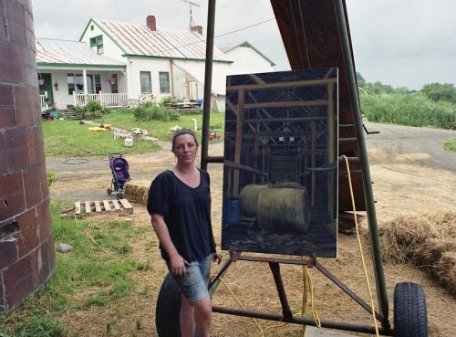 CSA 2012: Artist Kate Emily Barnes was paired with Grassland Organic Farm in Skowhegan.