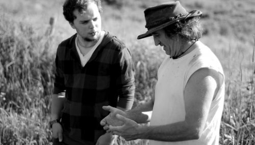 CSA 2012: Artist Matt Demers with Farmer Ivan Smith of Snafu Acres