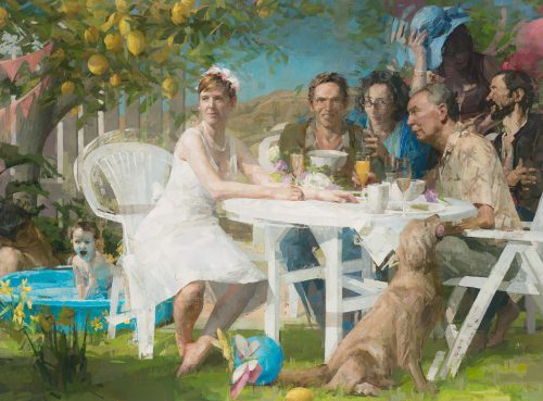 Brunch Oil on Linen 52 x 70 inches