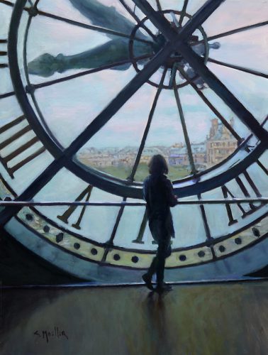 (15:10) Paris Time, Musée d’Orsay by Stan Moeller oil, 24” x 18”