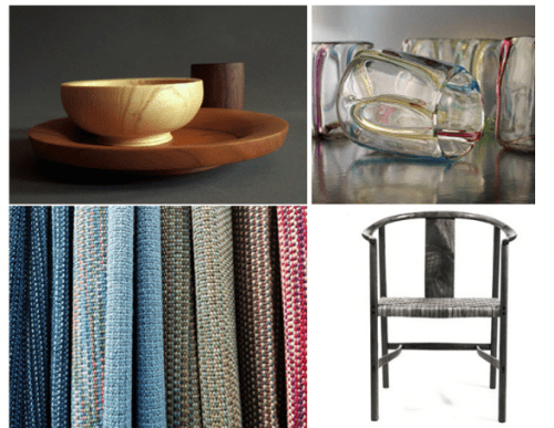 Clockwise from top left: Sonlight Creations, Tandem Glass,  Anne L. Brooks