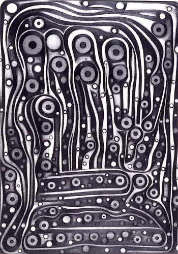 The Unconscious, Ebony Pencil / Graphite on Paper, 36” x 24” by Ralph Gorvett 