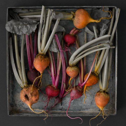 Lynn Karlin, Beets, photograph from The Tray Series