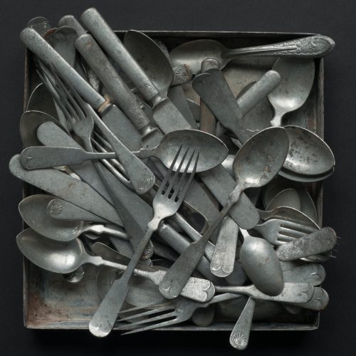 Lynn Karlin, Flatware, photograph from The Tray Series