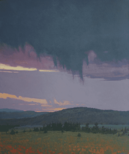 Violet Sky  36 x 30 inches, oil on canvas