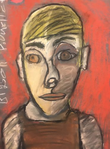 Self Portrait, Bryson Oulette, grade 5, Miller School