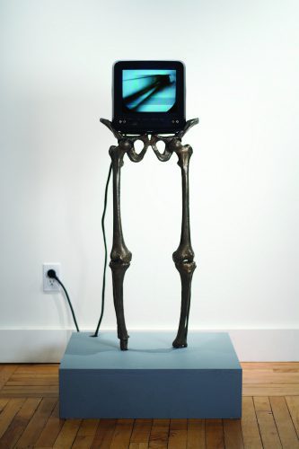 Jared Cowan, Untitled, 2001, Cast bronze with video, Courtesy of the artist, Photo credit: Mat Thorne