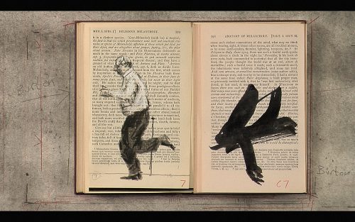Tango for Page Turning, 2013, Single channel HD video; 2 minutes, 48 seconds by William Kentridge