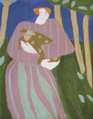 Judith Leighton: Protection, 2007, pastel, 27 x 21 inches