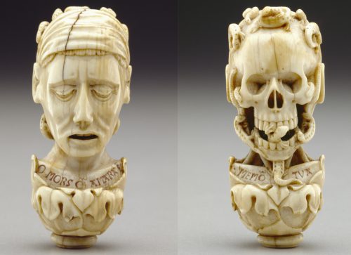 Chicart Bailly, Pendant to a Rosary or Chaplet, Paris, France (?), ca. 1500–1530, elephant ivory with traces of polychromy, Detroit Institute of Arts, Detroit. Courtesy of Bowdoin College Museum of Art