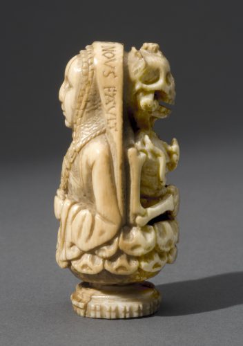 Memento Mori Pendant, probably from a rosary, France or Belgium, ca. 1500, ivory. Walter E. Stait Fund, 2007, Philadelphia Museum of Art