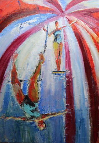 Kathleen Mack, Trust, 2017 Oil and Wax on Canvas
