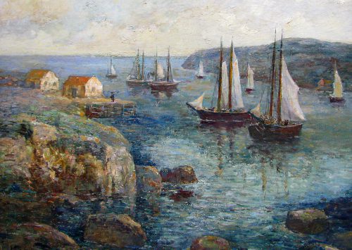 Paul Bernard King, N.A. 1867-1947, Monhegan Harbor 