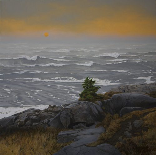 Peter Sculthorpe, Storm at Sunrise, oil, 30x30”