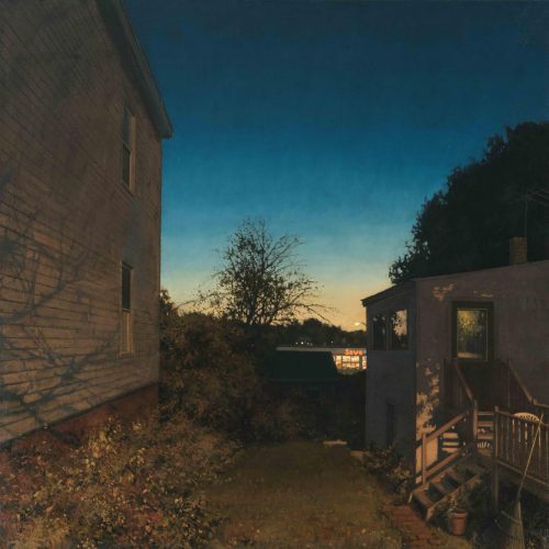 Linden Frederick, Save-A-Lot, 2016, oil on linen, 36 x 36 in., courtesy Forum Gallery