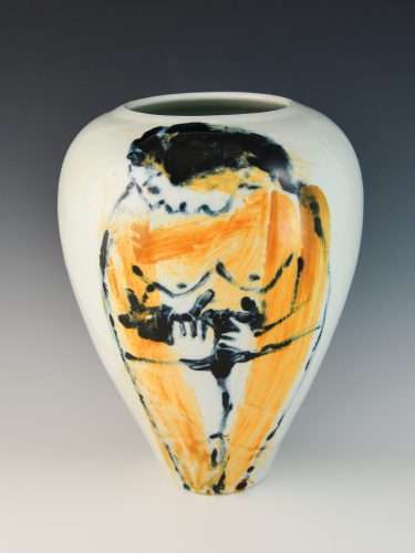 William Irvine: Dancing Sailors, 2017, ceramic vase 