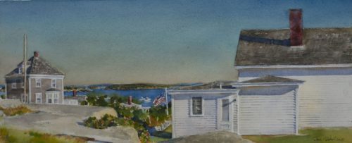 NEW! Paul Rickert, Behind Connors, 10x24”, Watercolor, 2010