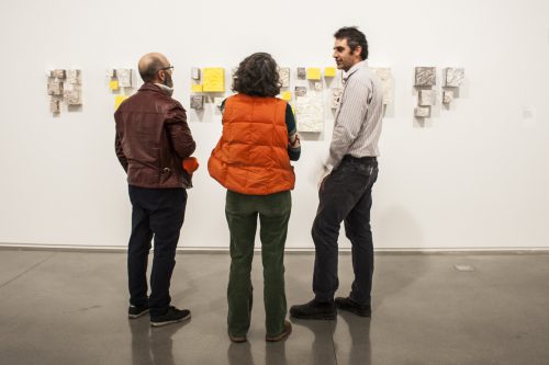 Ben Potter with his work "Small Mountains"