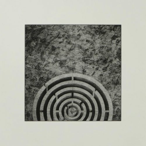 Susan Groce, Labyrinth, Photopolymer etching, 19 x 15 inches