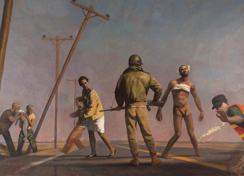 Bo Bartlett, Damascus Road, Oil on linen, 120" x 168", Courtesy of the Lori Uddenberg Collection 