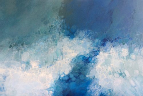 "Ice Dream: Adrift"  oil on canvas  30 x 44