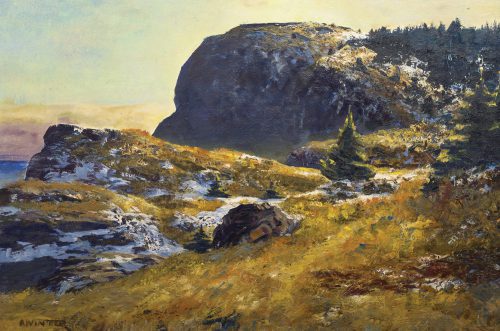 Andrew Winter (1893-1958), “Late Afternoon, Whitehead” oil on board, 24” x 36”