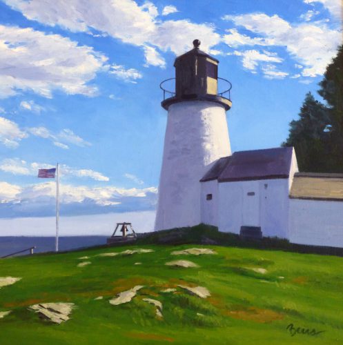 Kevin Beers, Burnt Island Light, 24x24 