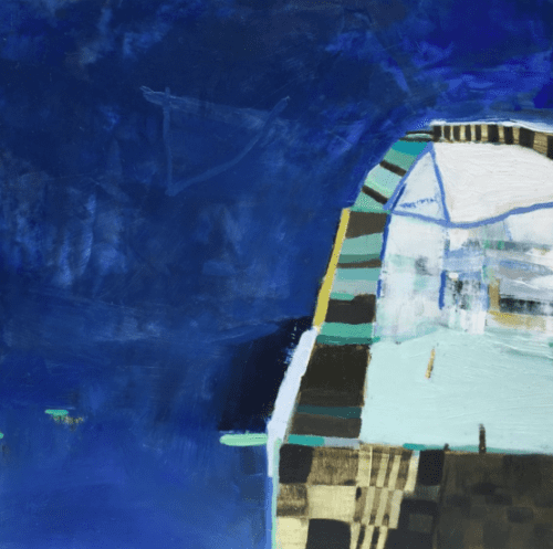 Ingrid Ellison, Under This Shared Blue Sky, oil on panel