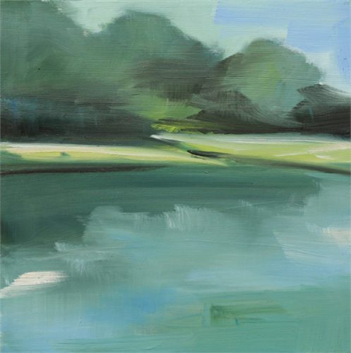 Ingunn Milla Joergensen | Kennebunk River Sketch 4 | Oil on Canvas | 10" X 10" 