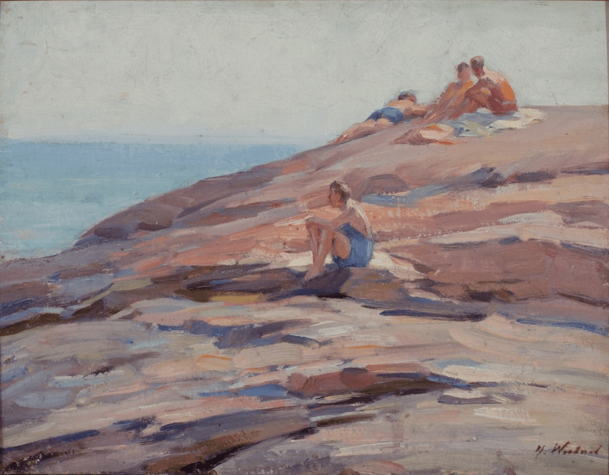 Ogunquit Museum Of Art 2021 Exhibition Schedule Maine Gallery   On The Rocks C. 1925 