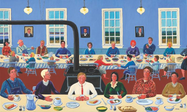 Courthouse Neville SalmonDinner 36x60