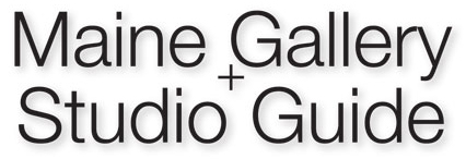 Maine Gallery + Studio Guide logo - promotiong Maine art to the world