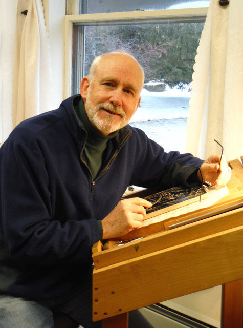 LOCAL COLOR Printmaker David Morgan at the carving bench