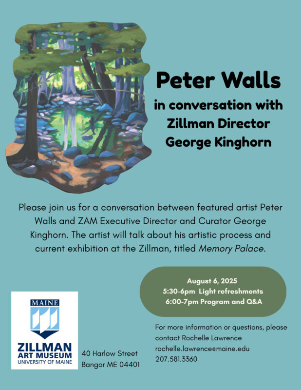 Peter Walls artist talk flyer
