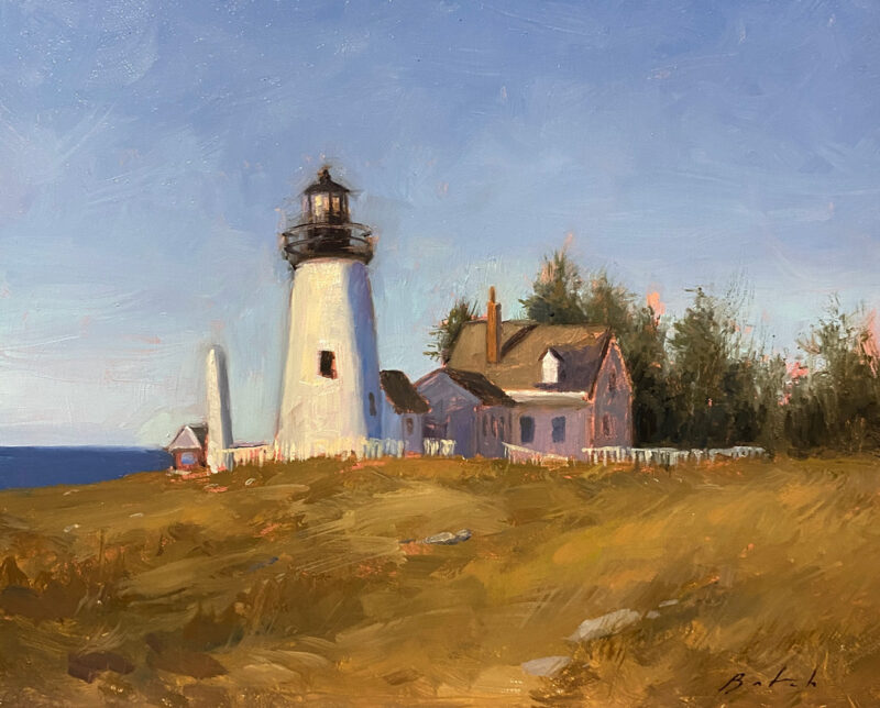 Morning at the Point x Oil on Panel